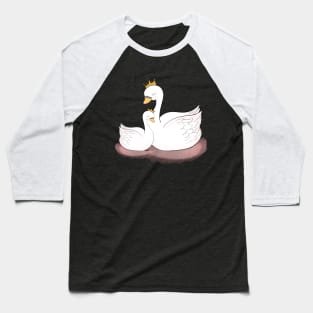 Mama n Daughter Swan Baseball T-Shirt